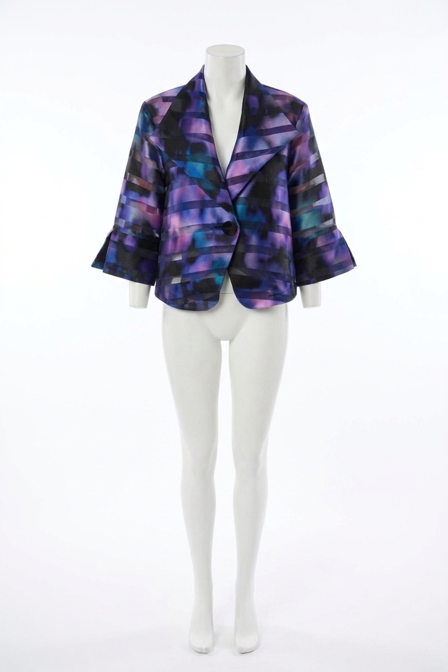 NEW JOSEPH RIBKOFF abstract print swing style jacket